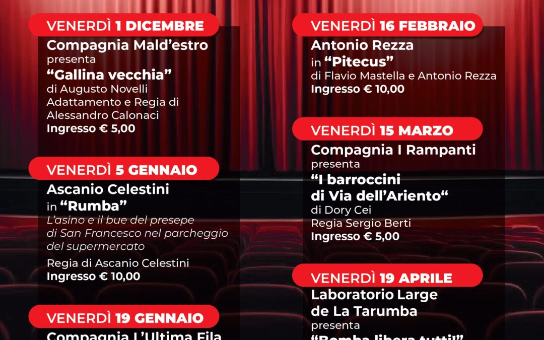 SIPARIO! SERATE AL TEATRO BOITO